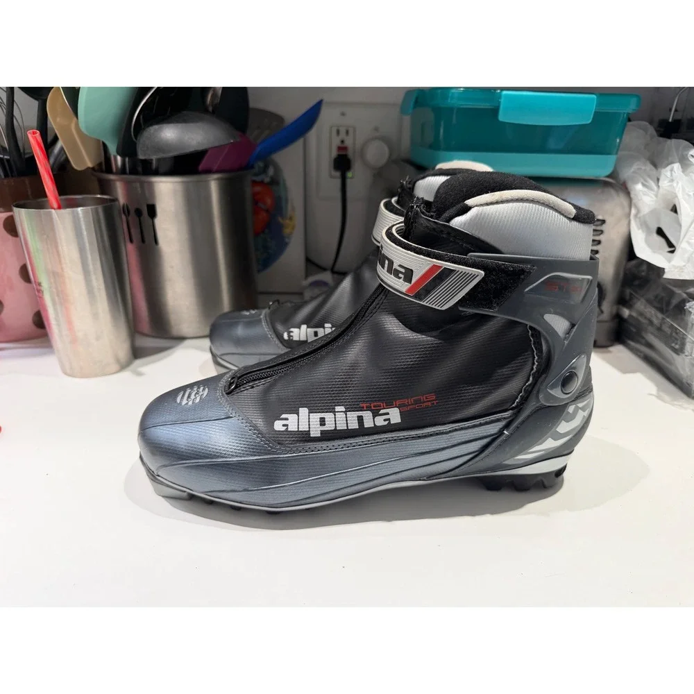 Alpina Touring Sport ST20 Cross Country Ski Boots NNN Black Grey Mens Womens